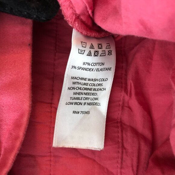 Cambridge Dry Goods Womens Pink Anchor Print Shorts Cotton Stretch Size 14W - Picture 4 of 4